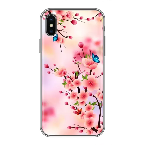 Чехол с рисунком «Бабочки на сакуре» для iPhone Xs Max Чехол с рисунком «Бабочки на сакуре» для iPhone Xs Max