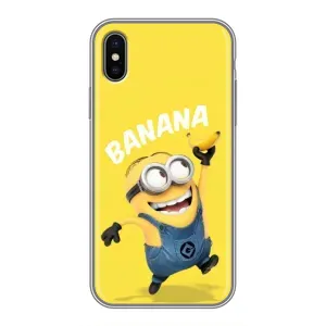 Мультяшный принт на Чехол для Айфон Xs Max (Banana)
