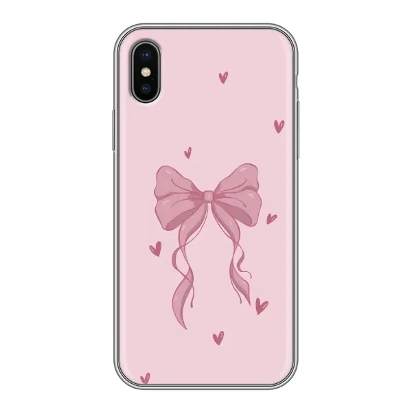 Чехол с рисунком «Бант на розовом» для iPhone Xs Max Чехол с рисунком «Бант на розовом» для iPhone Xs Max