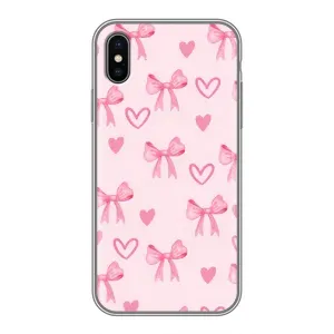 Чехол банты для iPhone Xs Max (Бантики и сердечки)