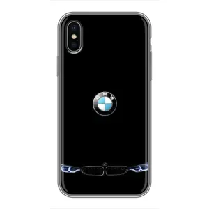 Силіконовий бампер з картинкою машини на iPhone Xs Max (Чорний BMW)