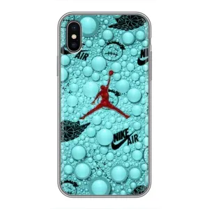Силіконовый Чохол Nike Air Jordan на Айфон Xs Max (Джордан Найк)
