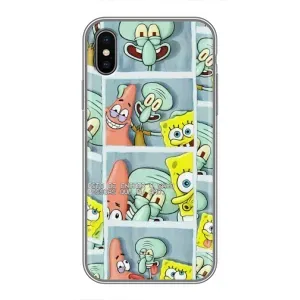 Силиконовый чехол Спанч Боб на Айфон Xs Max