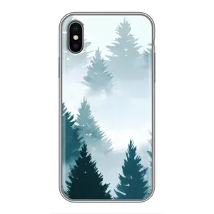 Летний Чехол на iPhone Xs Max (Горный лес)