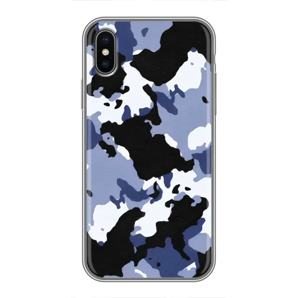 Чехол с рисунком «Камуфляжный Серый» для iPhone Xs Max