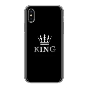 Чохол (Корона на чорному фоні) для Айфон Xs Max (KING)