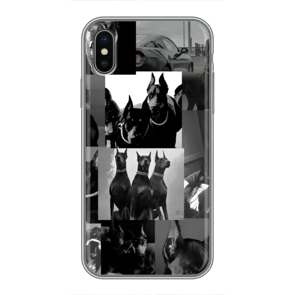 Чехол с рисунком «Коллаж Доберман» для iPhone Xs Max Чехол с рисунком «Коллаж Доберман» для iPhone Xs Max