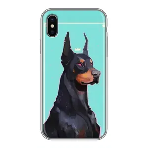 Чехол ДОБЕРМАН для iPhone Xs Max (Король доберман)