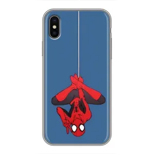 Чохол Супергерой Людина Павук на iPhone Xs Max (На павутині)