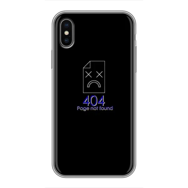 Чехол с рисунком «Ошибка 404» для iPhone Xs Max Чехол с рисунком «Ошибка 404» для iPhone Xs Max