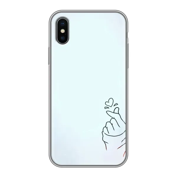 Чохол з малюнком «Сердечко на блакитному» для iPhone Xs Max