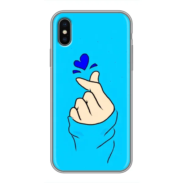 Чохол з малюнком «Сердечко на синоьому» для iPhone Xs Max