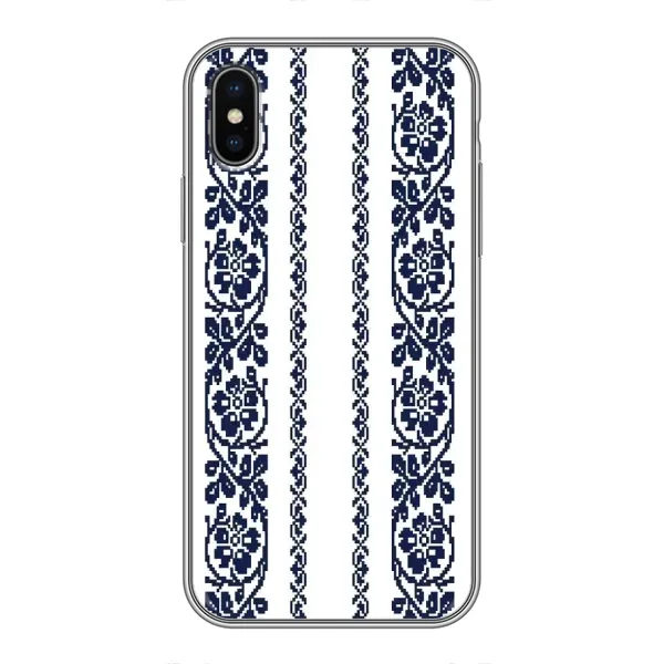 Чехол с рисунком «Синяя вышиванка» для iPhone Xs Max Чехол с рисунком «Синяя вышиванка» для iPhone Xs Max