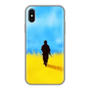 Патриотические Чехлы для Айфон Xs Max (Солдат в поле)