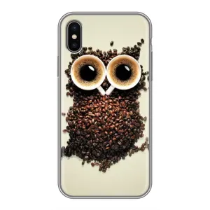 Чехлы с принтом СОВЫ для iPhone Xs Max (Сова с зерен кофе)
