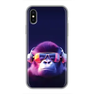 Чехлы с Горилой на Айфон Xs Max (Стильная обезьяна)