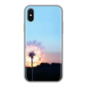 Силіконовий Чохол з кульбабками на iPhone Xs Max (Захід з кульбабкою)