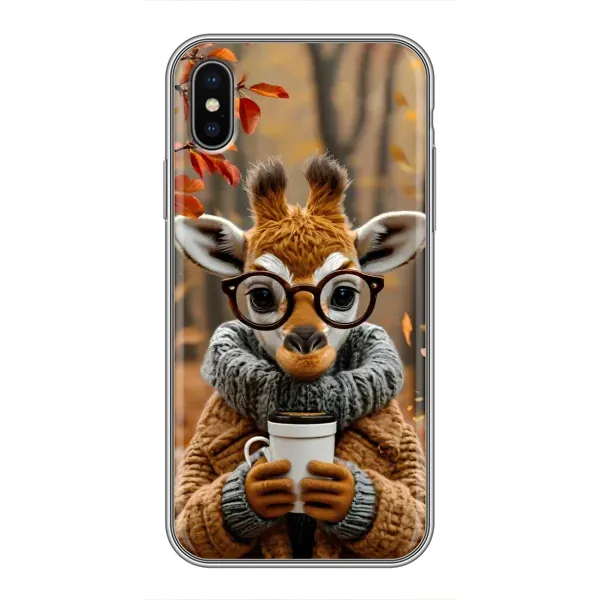 Чехол с рисунком «Жираф с кофе» для iPhone Xs Max Чехол с рисунком «Жираф с кофе» для iPhone Xs Max