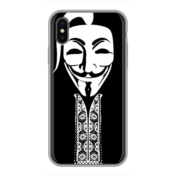 Чехол с рисунком «Анонимус» для iPhone Xs