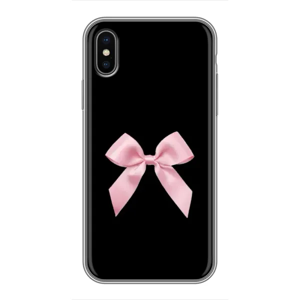 Чехол с рисунком «Бант на черном» для iPhone Xs Чехол с рисунком «Бант на черном» для iPhone Xs