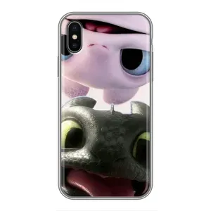 Чехол дракон Беззубик для iPhone Xs (Беззубик и Дневная Злость)