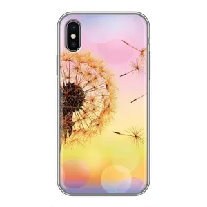 Силиконовый Чехол с одуванчиками на iPhone Xs (Цветок-одуванчик)