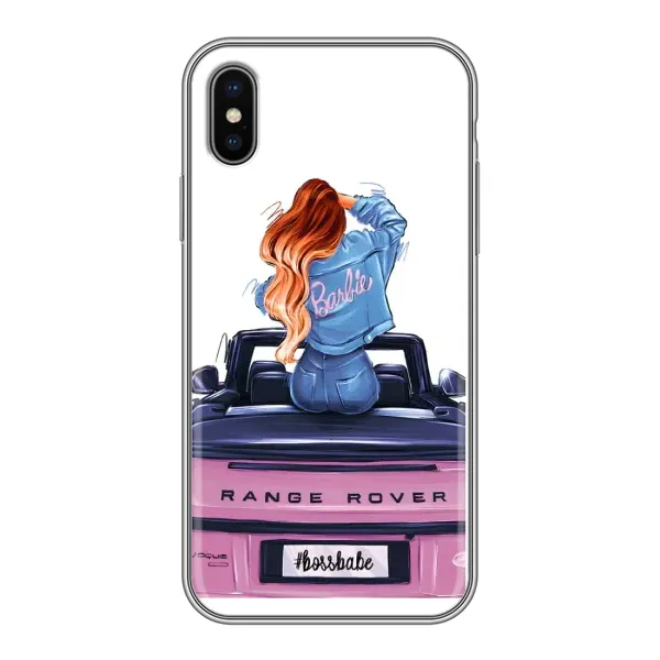 Чехол с рисунком «Девушка на машине» для iPhone Xs Чехол с рисунком «Девушка на машине» для iPhone Xs