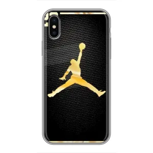Силиконовый Чехол Nike Air Jordan на Айфон Xs (Джордан 23)