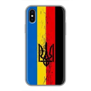 Чехлы УПА (Красно-Чёрный) на iPhone Xs (Флаг УПА)
