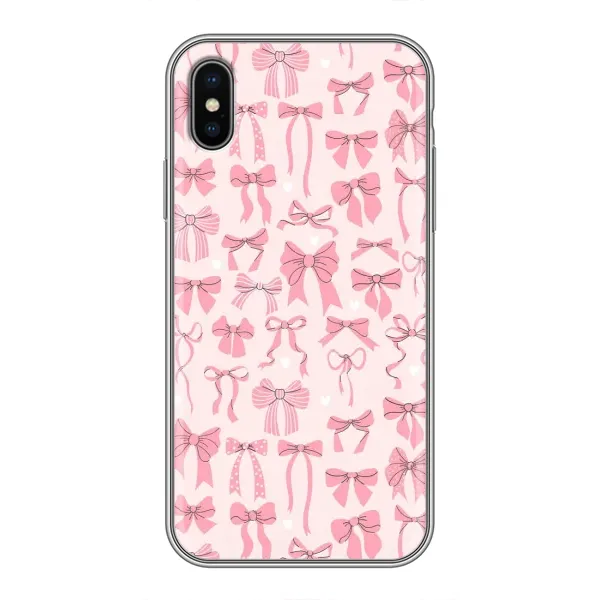 Чехол с рисунком «Фон бантики» для iPhone Xs Чехол с рисунком «Фон бантики» для iPhone Xs