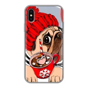 Бампер для iPhone Xs з картинкою "Песики" (Сумний собака)