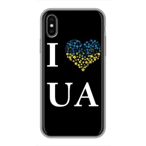 Силиконовый Чехол на iPhone Xs (Я-Украина) (I Love UA)