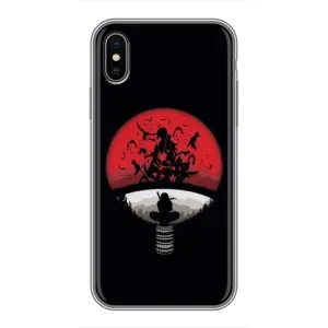 Чехлы с картинкой Итачи Учиха на iPhone Xs (Итачи на черном)