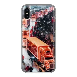 Чехлы на Новый Год iPhone Xs (Кока Кола)
