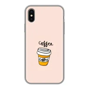 Чехол с изображением вкусной еды для iPhone Xs (Кружка кофе)