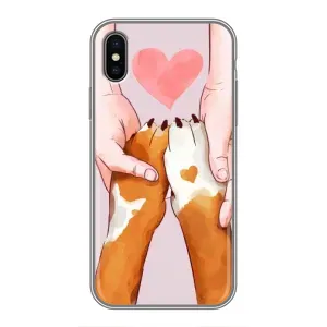 Чохол (ТПУ) Милі песики для iPhone Xs (Любов до собак)