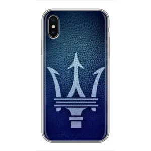 Чехлы с тематикой "Крутые машины" на iPhone Xs (Лого Maserati)