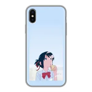 Чехол с персонажами АНИМЕ на iPhone Xs (Мицуха)