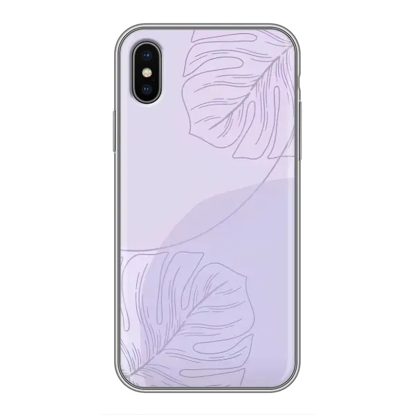 Чехол с рисунком «Монстера фиолетовая» для iPhone Xs Чехол с рисунком «Монстера фиолетовая» для iPhone Xs