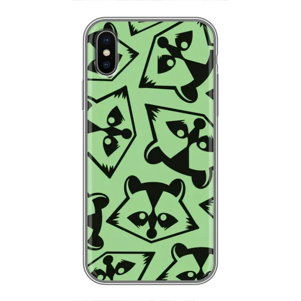 Чехол с рисунком «Мордочки Енота» для iPhone Xs Чехол с рисунком «Мордочки Енота» для iPhone Xs
