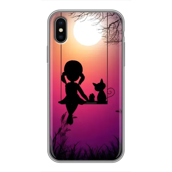 Чехол с рисунком «На качели» для iPhone Xs