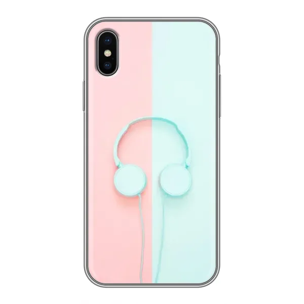 Чехол с рисунком «Наушники» для iPhone Xs