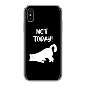 Бампер с изображением Котиков для Айфон Xs (Not Today)