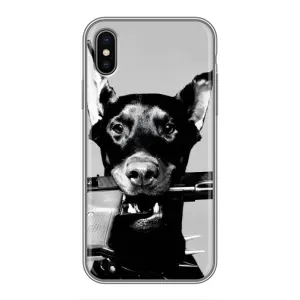 Чохол ДОБЕРМАН для iPhone Xs (Небезпечний доберман)