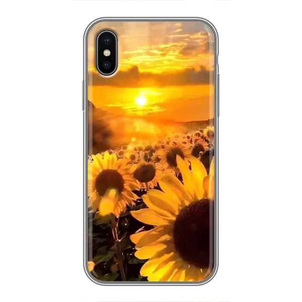 Чехол с рисунком «поле подсолнухов» для iPhone Xs