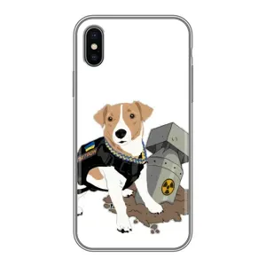 Чехол с принтом Собаки Патрон для iPhone Xs (Пёс Патрон с ракетой)