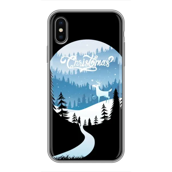 Чехол с рисунком «Рождественский Олень» для iPhone Xs Чехол с рисунком «Рождественский Олень» для iPhone Xs