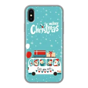 Силиконовый бампер на рождество для iPhone Xs (Рождественское настроение)