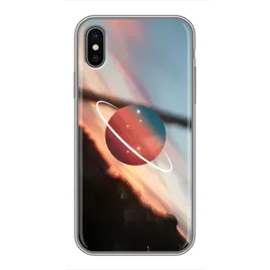 Чохол (ТПУ) з планетами на iPhone Xs (Сатурн)