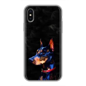 Бампер для iPhone Xs з картинкою "Песики" (Собака Мопсік)